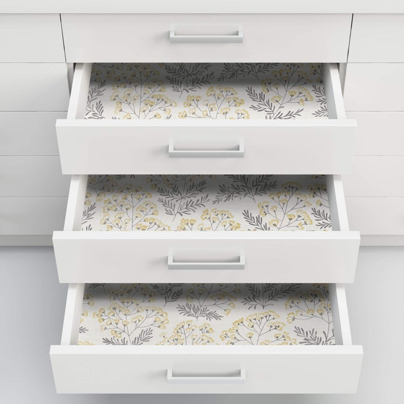 NuWallpaper NUS3546 Wethersfield Peel & Stick Wallpaper, Yellow - Image 5